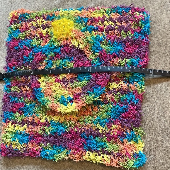 Handmade Scrubby Wash Cloth Bathroom Holiday Set Ornament Blue Green Kitchen - Picture 9 of 12